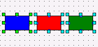 Layout > Align Top